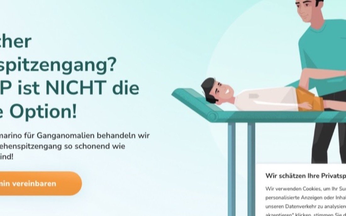 Pomarino pediatric clinic website